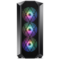 鑫谷开元G5黑色机箱+5只光晓12PLUS多彩版风扇 优惠套装