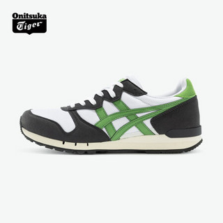 Onitsuka Tiger鬼塚虎新款复古潮流经典虎爪慢跑鞋 男女运动休闲鞋 ALVARADO 白色/绿色 44