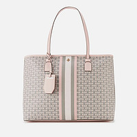 TORY BURCH 汤丽柏琦 Gemini Link Canvas系列女士帆布敞口单肩手提托特包 Daylily Gemini Lin