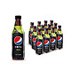 限京津、限家庭号：Pepsi 百事可乐 无糖碳酸饮料 青柠味 500ml*12瓶