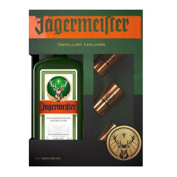 Jagermeister 野格利口酒 口杯礼盒 公升装1000ml