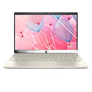 HP 惠普 星14 八代酷睿版 14.0英寸 轻薄本 金色 (酷睿i5-8265U、MX250、8GB、128GB SSD+1TB HDD、1080P、IPS、6QK65PA)