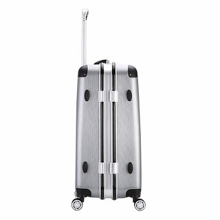 爱华仕时尚铝框旅行箱男士拉杆箱女士行李箱20英寸可登机密码箱硬箱6220 银灰色 24英寸