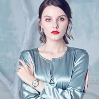 ROSSINI 罗西尼 典美系列 516752W01A 女士自动机械表 33mm 钢带 原色 圆形