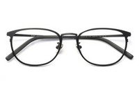 HAN 汉HD3312A 纯钛眼镜架+1.6防蓝光镜片 哑黑