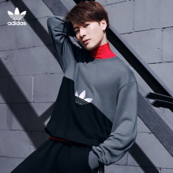 adidas阿迪达斯gn3439王嘉尔同款男款运动卫衣