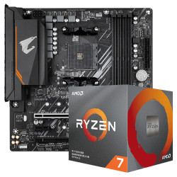 GIGABYTE 技嘉 B550M AORUS ELITE 主板 AMD 锐龙 Ryzen 7 3700X CPU处理器 板U套装