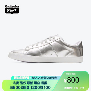 Onitsuka Tiger鬼塚虎 运动休闲鞋板鞋男小白鞋经典时尚LAWNSHIP 3.0 银色 42