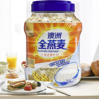 Jiagu 麦片组合装 1.9kg（全麦麦片1000g+全麦麦片900g）