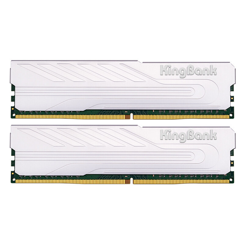 银爵系列 DDR4 3200MHz 台式机内存 马甲条 银色 16GB 8GBx2