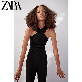 ZARA 新款 女装 交叉肩带针织上衣 08146001800