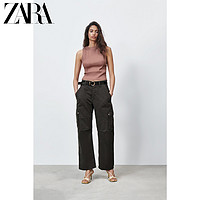 ZARA 新款 女装 挂脖领无袖 T 恤 00962176620