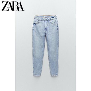 ZARA 新款 女装 Z1975 宽松舒适版型牛仔裤 07223021406