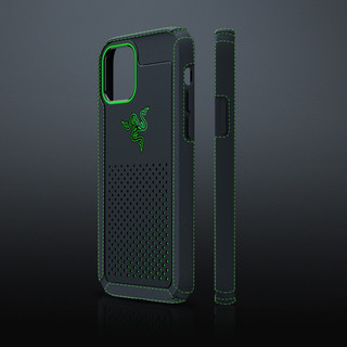 Razer 雷蛇 iPhone 12 Pro 冰铠专业版 硅胶散热保护壳 黑绿色