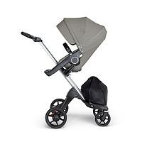 STOKKE 思多嘉儿 Xplory V6 婴儿推车 银/黑色/莫兰迪灰