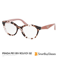 Prada普拉达眼镜框甜美少粉显嫩活力框架镜PR11RV