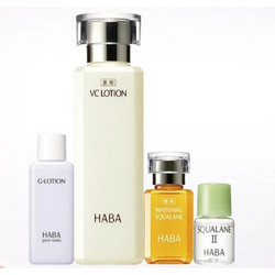 HABA  美白沁润套装  柔肤水180ml+美容油4ml+ 美容油15ml+柔肤水20ml（ 赠眼霜1g +睡眠面膜2g*2）