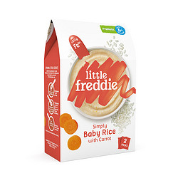 LittleFreddie 小皮 有機高鐵益生菌米粉 奧地利版 2段 胡蘿卜大米味 160g