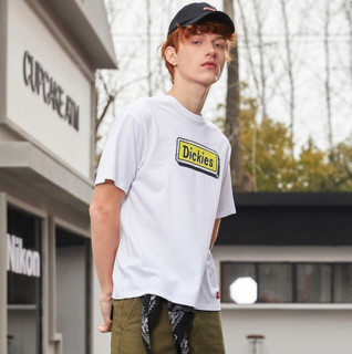 Dickies 帝客 男士印花T恤 DK008906 白色 L