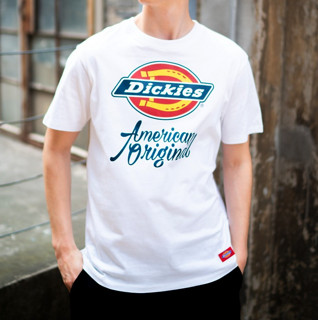 Dickies 帝客 男女款圆领短袖T恤 DK007087 白色 L