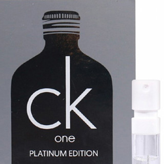 卡尔文·克莱 Calvin Klein CK ONE系列 卡雷优中性淡香水 EDT 铂金版 1.2ml