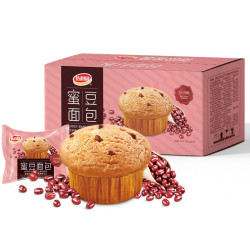 达利园新品蜜豆面包630g整箱蛋糕
