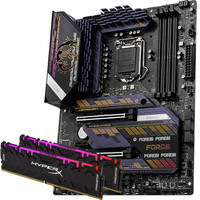 MSI 微星 MPG Z590 GAMING FORCE 原力 主板+金士顿 DDR4 3600MHz 16GB 内存 套餐