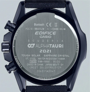 CASIO 卡西欧 EDIFICE艾迪斐斯系列 45.7毫米石英腕表 EQB-1000AT-1ADR