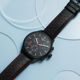 天梭(TISSOT)瑞士手表 速驰系列皮带石英男士腕表T116.617.36.051.09