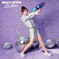 SKECHERS 斯凯奇 经典休闲鞋 女子运动鞋 时尚老爹鞋 熊猫鞋 66666200/WHT