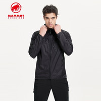 猛犸象 Mammut Convey 男士防晒衣户外轻量防风防晒防撕裂皮肤风衣外套男1012-00190 黑色 L