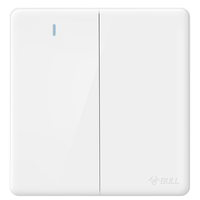 BULL 公牛 G28K212 二开双控开关 珍珠白 暗装