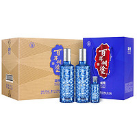 百年糊涂 蓝纯 52%vol 白酒 (500ml*2瓶+125ml)*4盒 整箱装