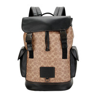 COACH 蔻驰 RIVINGTON系列 男士双肩背包 40344 JIKHA 卡其黑色 中号