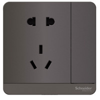 Schneider Electric 施耐德电气 AvatarOn绎尚系列 E8315_10US_SL_C1 五孔带开关插座 荧光灰色