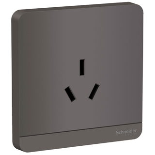 Schneider Electric 施耐德电气 AvatarOn绎尚系列 E83426_16CS_SL_C1 16A三孔插座 荧光灰色