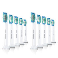 Prime会员：PHILIPS 飞利浦 Sonicare 1基础清洁系列 HX6010/30 电动牙刷刷头 10支装 白色