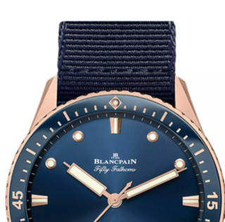 BLANCPAIN 宝珀 Fifty Fathoms五十噚 BATHYSCAPHE系列 43毫米手动上链腕表 5000 36S40 NAOA