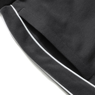 李宁男装卫裤2021运动时尚系列男子直筒卫裤 AKLR533 黑色B-3 XL