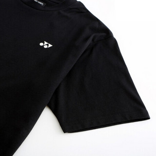 尤尼克斯YONEX羽毛球服75周年纪念款运动短袖T恤16557AEX-007黑色S码
