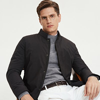 七匹狼风衣 男士春秋冬季商务休闲外套立领夹棉长袖中长款上衣男装  702(深杏色) 170/L