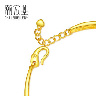 潮宏基 CHJ JEWELLERY 情真意切 足金黄金手镯女款 计价 SDG30000627 约21.75g