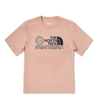 北面 TheNorthFace北面短袖T恤男户外舒适透气上新|5JZ8 UBF/粉色 L