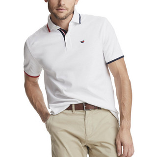 TOMMY HILFIGER 汤米·希尔费格 男士休闲纯色短袖POLO衫