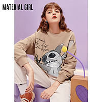 Material Girl×史迪奇联名款 女士紫色卫衣 MWBFA4514