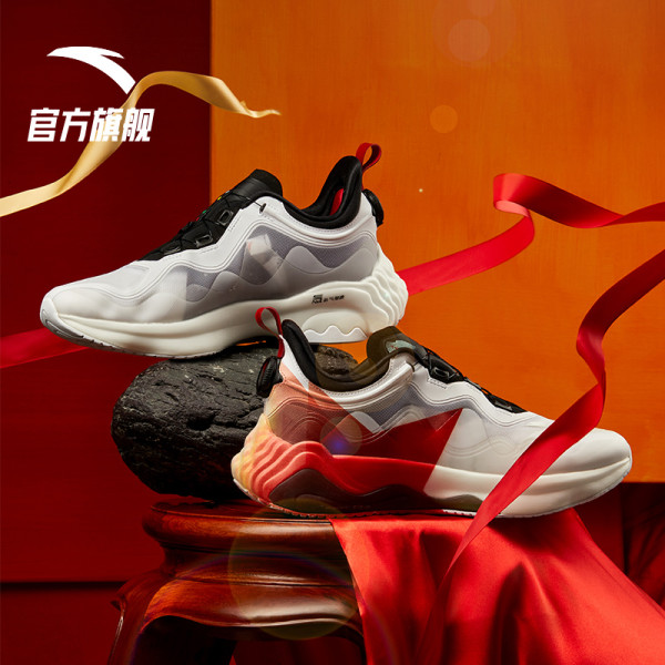 安踏星标系列星峦跑步鞋2021新款夏季轻便减震休闲鞋子男士运动鞋