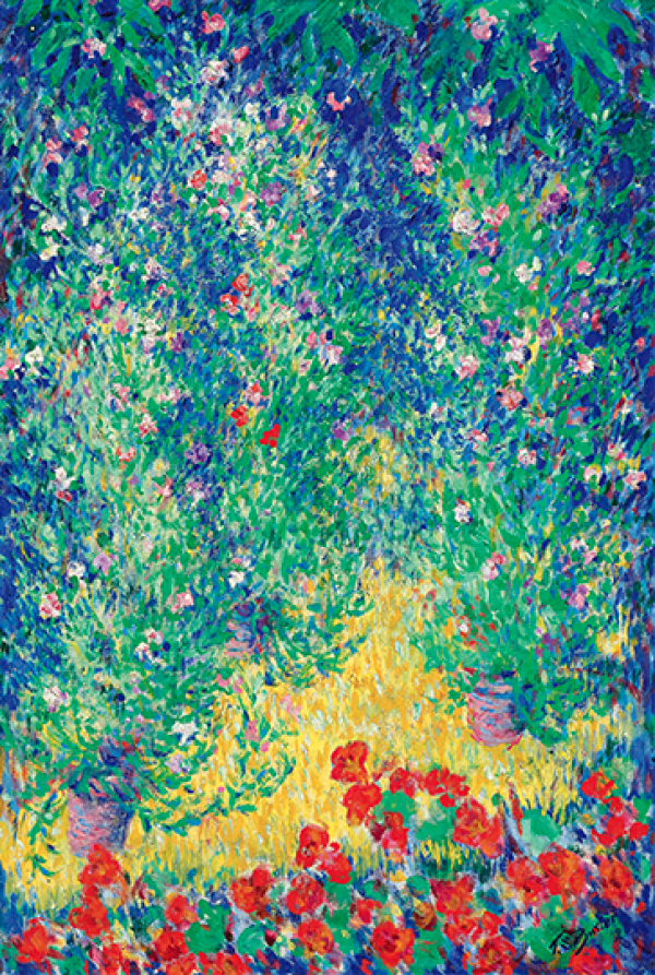 橙舍巴特勒伯爵花园9060cm装饰画油画布