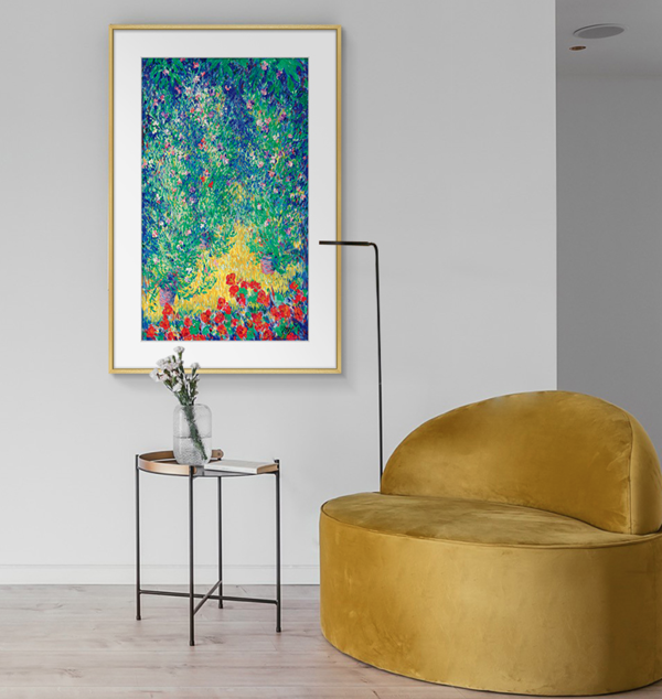 橙舍巴特勒伯爵花园9060cm装饰画油画布