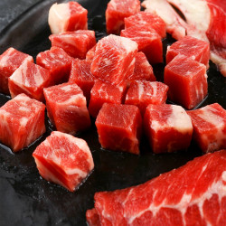 BRIME CUT 原切和牛M4雪花牛肉粒 300g*3件+M5安格斯板腱烤肉条200g（低至34.1元/件）