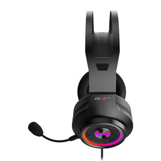 EDIFIER 漫步者 G4 竞技版 2021款 耳罩式头戴式降噪有线耳机 黑银色 USB口
